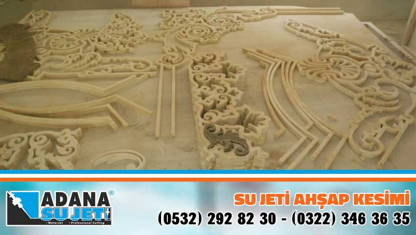 Su jeti ile Ahşap Kesimi